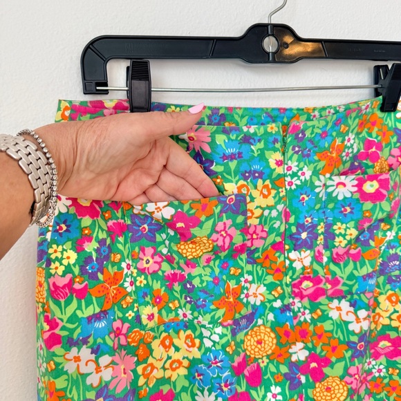 Lilly Pulitzer Bright Floral Women's Side Bow Skirt Golf Preppy Vacation Size 12 - Picture 8 of 11